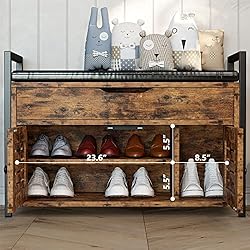 IRONCK Shoe Storage Bench with Door
