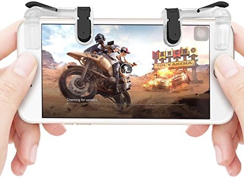 Mobile Game Controller, Sensitive Shoot and Aim Buttons L1&R1 for PUBG/Fortnite/Rules of Survial for Android and IOS System (1 Pair)