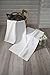 Classic Turkish Towels 2 Piece Luxury Bath Mat Set - 20 x 33 inch Soft and Absorbent Ribbed Bathroom Towel Mats Made with 100% Turkish Cotton (White)