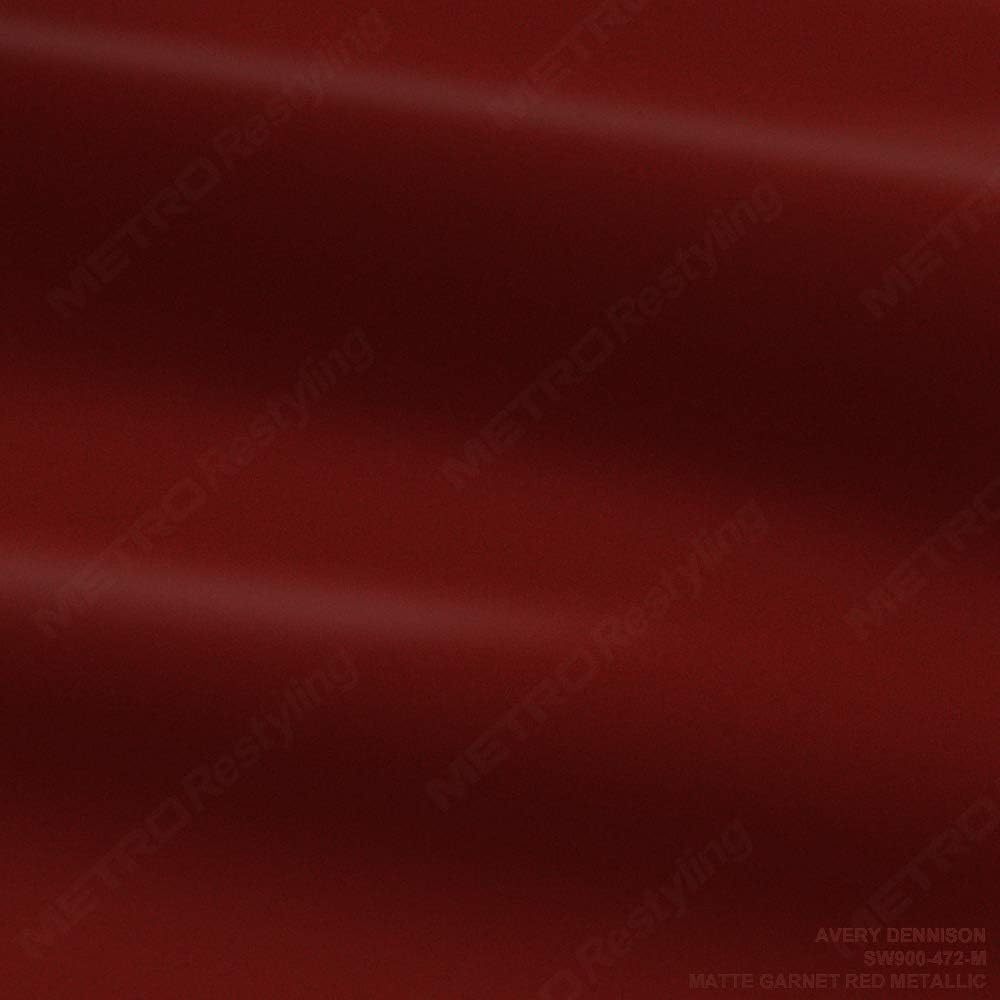 Avery SW900-472-M MATTE GARNET RED METALLIC 5ft x 60ft (300 Sq/ft) Supreme Vinyl Car Wrap Film
