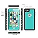 iPhone 7 100% Waterproof Case, Eonfine iPhone 7 Protective Full-sealed Rubber Rugged Cover with Clear Sound, Underwater IP68 Certificated with Touch ID Snow Dust Dirty Proof Case for iPhone 7 4.7 Teal