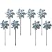 Bird Blinder Repellent PinWheels - Sparkly Holographic Pin Wheel Spinners Scare Off Birds and Pests (Set of 8) primary