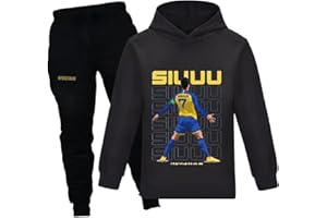 Chitoldeder No.7 Football Star Kids Jogging Suit Boys Pullover Hoodie Sweatshirt & Sweatpants 2 Piece Tracksuit Outfits