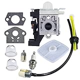 HUZTL Carburetor with Repower Maintenance Kit Spark Plug for ECHO GT225 GT225i GT225L PAS225 PE225 PPF225 SHC225 SRM225 SRM225U Trimmer