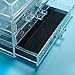 Ferrabelle Acrylic Oranganizer Jewelry Cosmetic Storage Display Boxes 2 Pieces Set (OneSize, Clear)