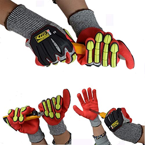 LLDDP Gloves Mechanical Shockproof Gloves CutProof wearResistant Anti