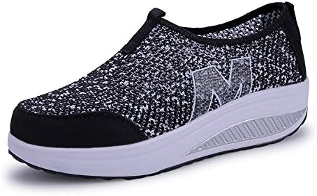 Women's Stylish Platform Wedges Walking Fitness Shape up Sneaker Toning Shoes