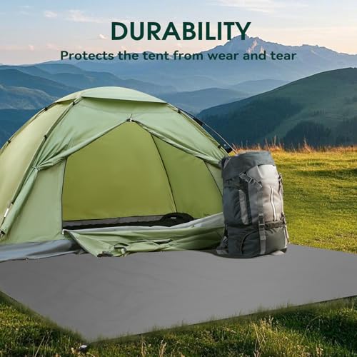 JAICOM Tarp – Ultralight Tent Tarp, Camping Ground Mat for 2 People, Tear-resistant, Waterproof, Ideal for Camping, Hiking, Beach, Picnic, Shady Patio