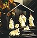 Belleek Christmas Nativity Scene Porcelain Irish Figurine and Stable Set of 7