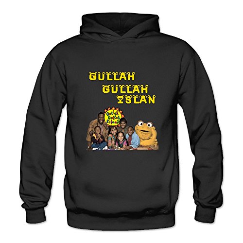 Women's Gullah Gullah Island Geek Hoodies Sweatshirt Size L US Black
