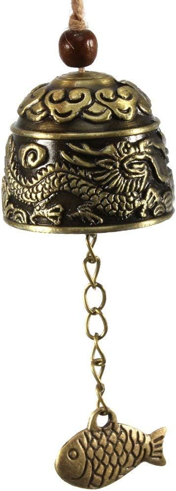 HiMo Vintage Dragon Fengshui Bell Toy Good Luck Bless for Home Garden Hanging Windchime Blessing Decoration Gift (Dragon) : Garden & Outdoor