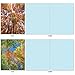 The Best Card Company - 10 Beautiful Note Cards Blank (4 x 5.12 Inch) - Fall and Autumn Season, Boxed Notecard Assortment - Over the Top M2006
