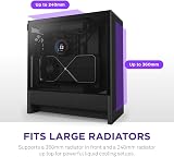 NZXT H5 Flow Compact ATX Mid-Tower Case High Airflow 360 Front 240 Top view 4