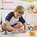 Acekid Easter Eggs Filled with Pull Back Vehicle, 12pcs Kids Cartoon Construction Cars Set, Easter Theme Party Favor, Easter Eggs Hunt, Basket Stuff Fillers for Boys & Girls
