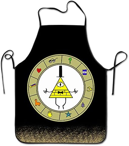 Bill Cipher Bib Apron, 52 Cm X 72 Cm