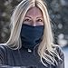 100% Merino Wool - Midweight Neck Gaiter - Skiing Neck Warmer - Winter Face Mask - Multipurpose Headwear - Navy Blue - Moisture Wicking Neck Wear
