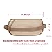 DAITET Money Belt - Passport Holder Secure Hidden Travel Wallet with RFID Blocking, Undercover Fanny Pack (Beige)
