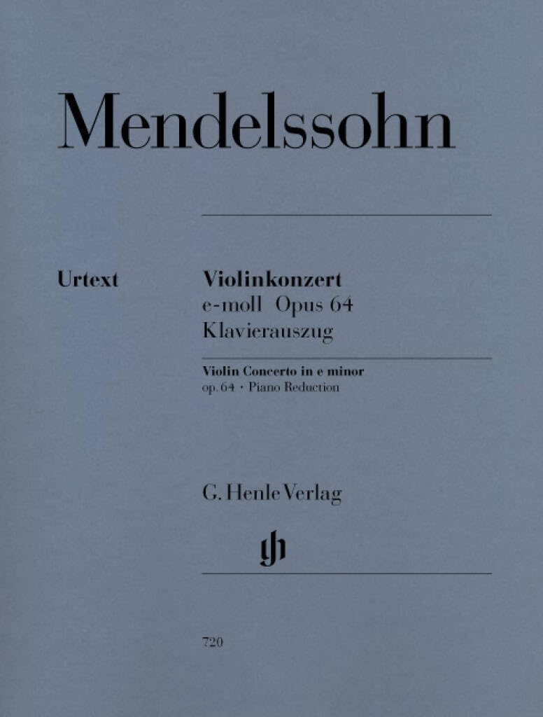 Violin Concerto e minor op. 64 - violin and orchestra - piano reduction with solo part - (HN 720): Klavierauszug