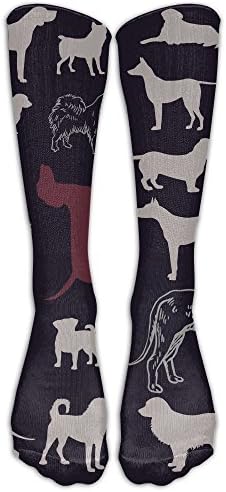 Dog Breeds Women Compression Stockings Trendy Long Socks Unisex Sports Socks