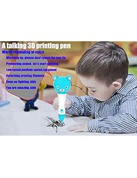 Bolígrafo 3D Ezgogo con lápiz 3D de impresión con filamento PLA de voz para niños, adolescentes, manualidades y artes