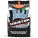 Meister Wrist Wrap Weight Lifting Gloves w/Gel Padding - Gray/Neon Green - Large