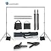 LimoStudio Photo Video Studio 10 ft. Width Adjustable Background Stand Backdrop Support Structure System Kit with Photo Clamp and Sand Bag, Photography Studio, AGG2348V2 primary