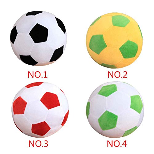 Xuanhemen Cartoon Soccer Ball Pillow Stuffed Plush Baby Football Soccer Sports Toy Gift for Toddler Kids Adults