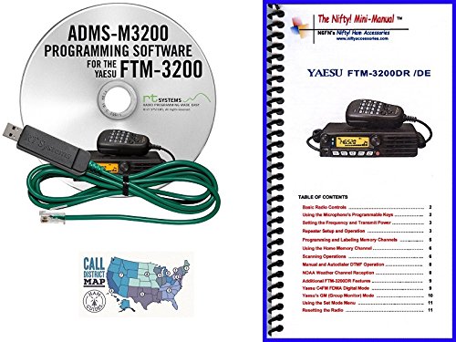 Yaesu FTM-3200DR Accessory Bundle - 3 Items: Includes RT Systems Programming Software/Cable Kit, Nifty! Mini-Manual and Ham Guides TM Quick Reference Card!! - Thumbnail 4