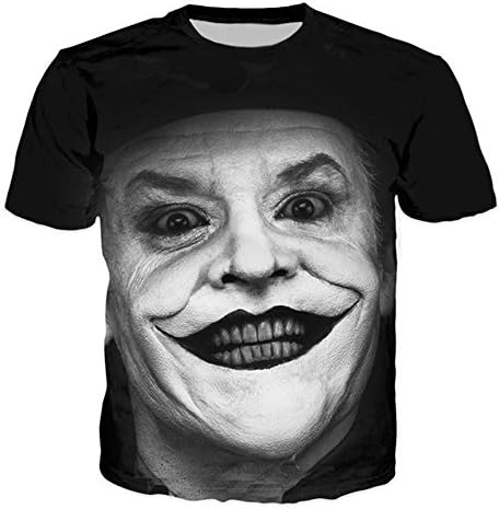 2018 Men Short Sleeve Joker Why So Serious 3D Print Fashion Harajuku Summer Tees Tops