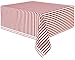 Red Striped Plastic Tablecloth, 108