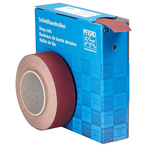 Pferd Rollo de Lija de Tela Economico Sbr 38 A 400, Ancho 38 millimeters, Longitud 25 M, Grano Corindon A 400, para Metales