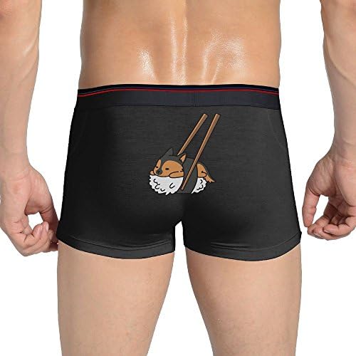 Sushi German Shepherd Men's Soft Underwear Trunks Basic Brief