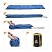 REDCAMP Double Sleeping Bag for Camping,2 Person Sleeping Bags with 2 Pillows, Queen Size Blue 3.3lbs Filling(75+12)