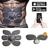 Abdominal Muscle Toner,Gympad Abs Body Toning Device,Portable Fitness Training Gear,Wireless Muscle Stimulation with App control For Abdomen/Arm/Leg Training Men&Women Home Office Workout Equipment