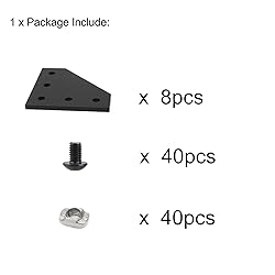 BLCCLOY 8 Sets 2020 Aluminum Extrusion Profiles
