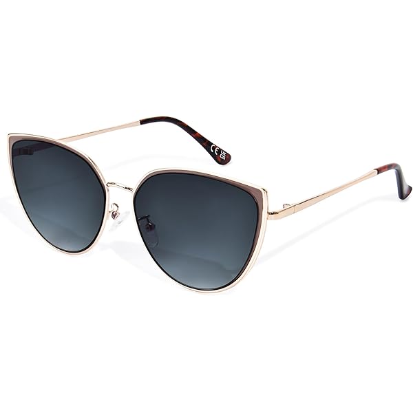 ANDWOOD Gafas De Sol Con Forma De Ojo De Gato Para Mujer, Marcos Polarizados Estilo Ojo De Gato, Gafas De Sol Clásicas De Moda Vintage Cuadradas Retro, M