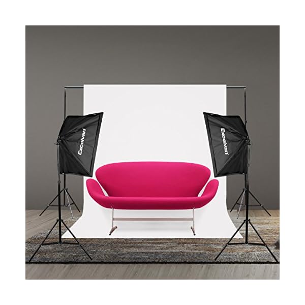 Excelvan Photography Video Studio Lighting Kit 1250W Soft Box W/3