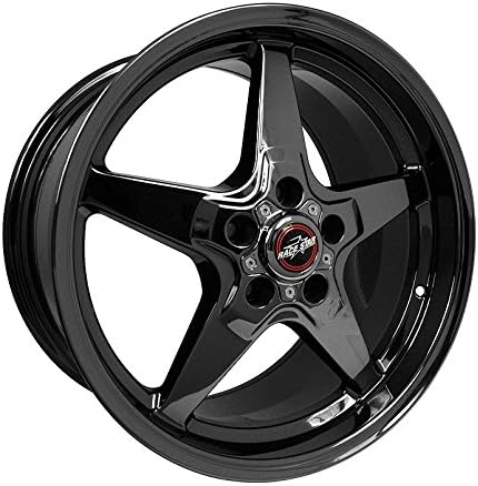 Race Star Industries 92-805154DSD Racestar Industries 92 Drag Star Dark Star Black Chrome Wheels