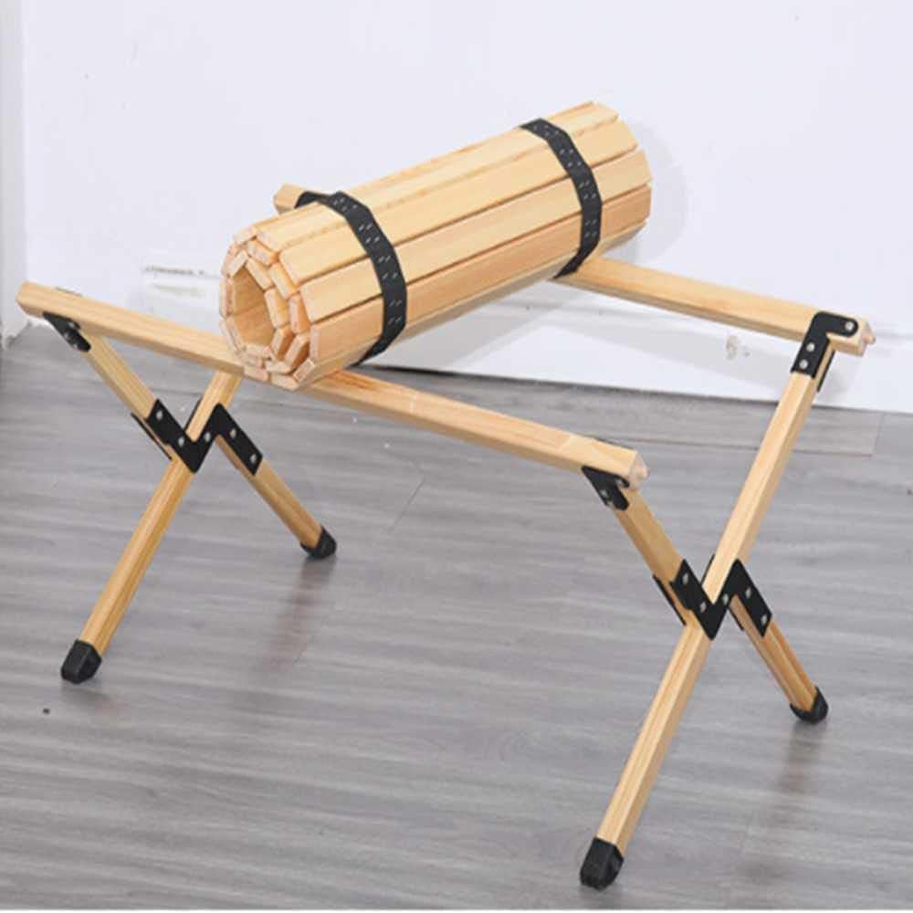 Folding Picnic Table, Portable Outdoor Wooden Dining Table, Egg Roll Folding Beach Table for Party Picnic Travel Barbecue Beach, Etc.: Kitchen & Dining