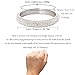 Silver White Stainless Steel Crystal Bangle Bracelet - Size 2-10/16 Large - Paved with Crystal