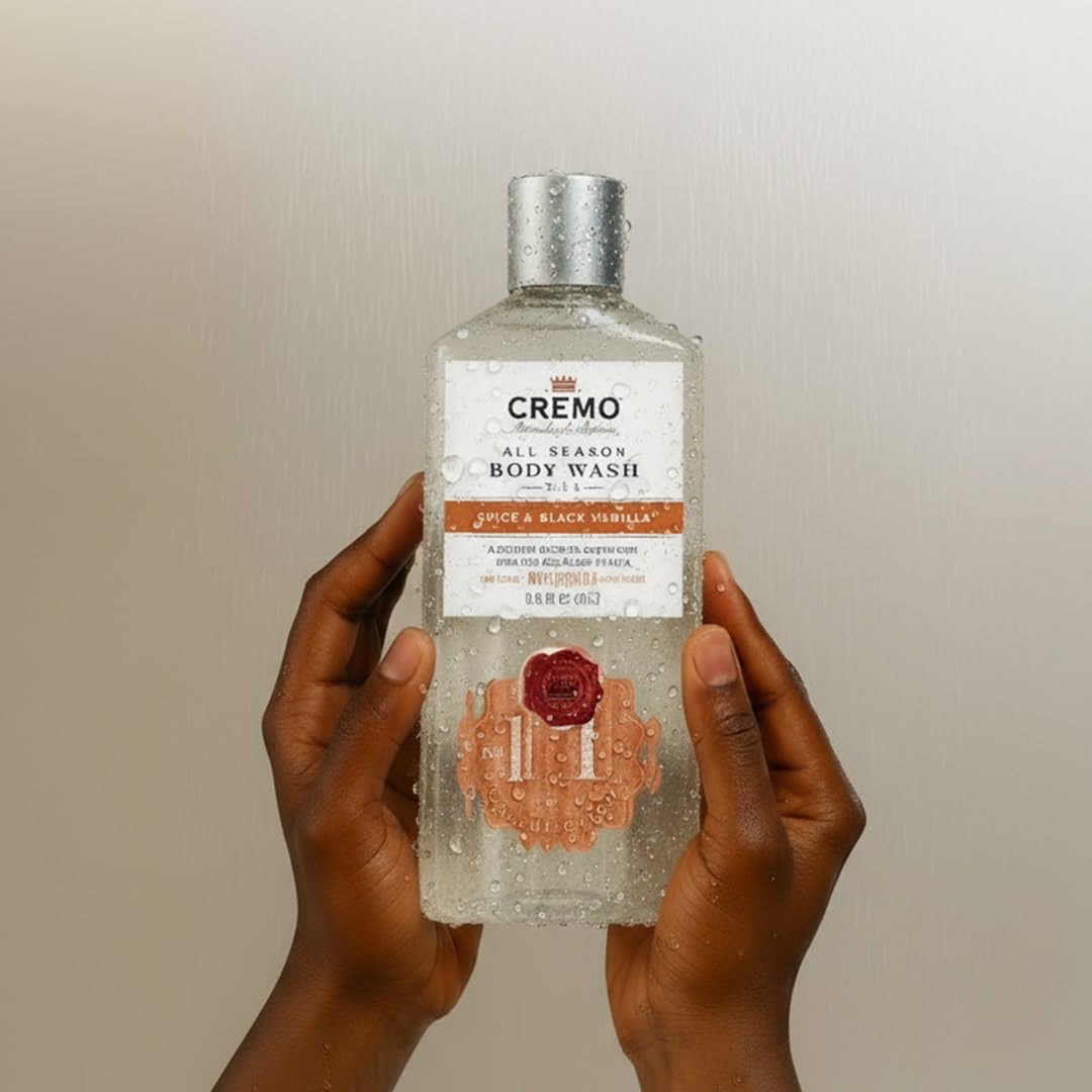 CREMO SPICE & BLACK VANILLA BODY WASH - DUSCHGEL - REICHHALTIG & FEUCHTIGKEITSSPENDEND - 473ml 6