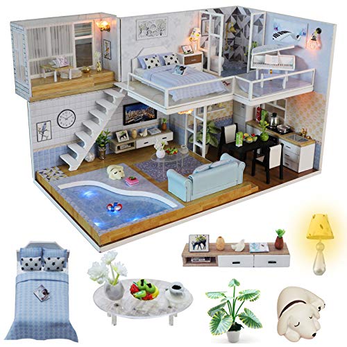 5 CUTEBEE+Dollhouse+Miniature+Furniture+Movement