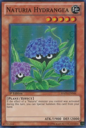Yu-Gi-Oh! - Naturia Hydrangea (HA03-EN044) - Hidden Arsenal 3 - 1st Edition - Super Rare