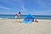 Lightspeed Outdoors Mini Pop Up Beach Tent Sun Shade, Blue