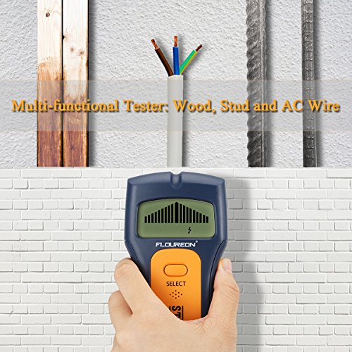 FLY5D 3 In 1 Wire Metal Wood Detectors Stud Finder Sensor Wall Scanner AC Voltage Live Wire Cable Finder Detect Behind Wall LCD Display