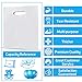 White Merchandise Plastic Shopping Bags - 100 Pack 20