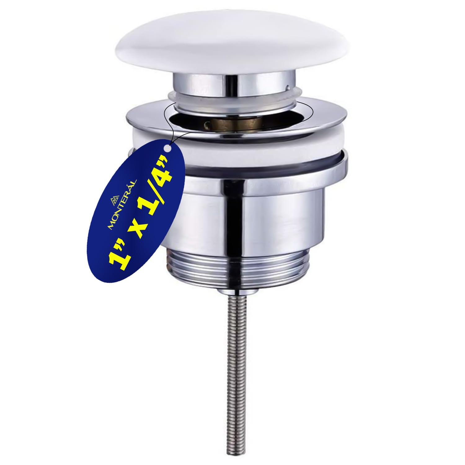 Pop Up Sink Plug Ø 63,5 mm 1 1/4" - Warranty 10 Years - MONTERAL