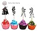 Star Wars Theme Cupcake Toppers Party Pack for 24 Cupcakes