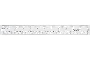 Westcott See Through 12-Inch Acrylic Ruler, Clear (10562)