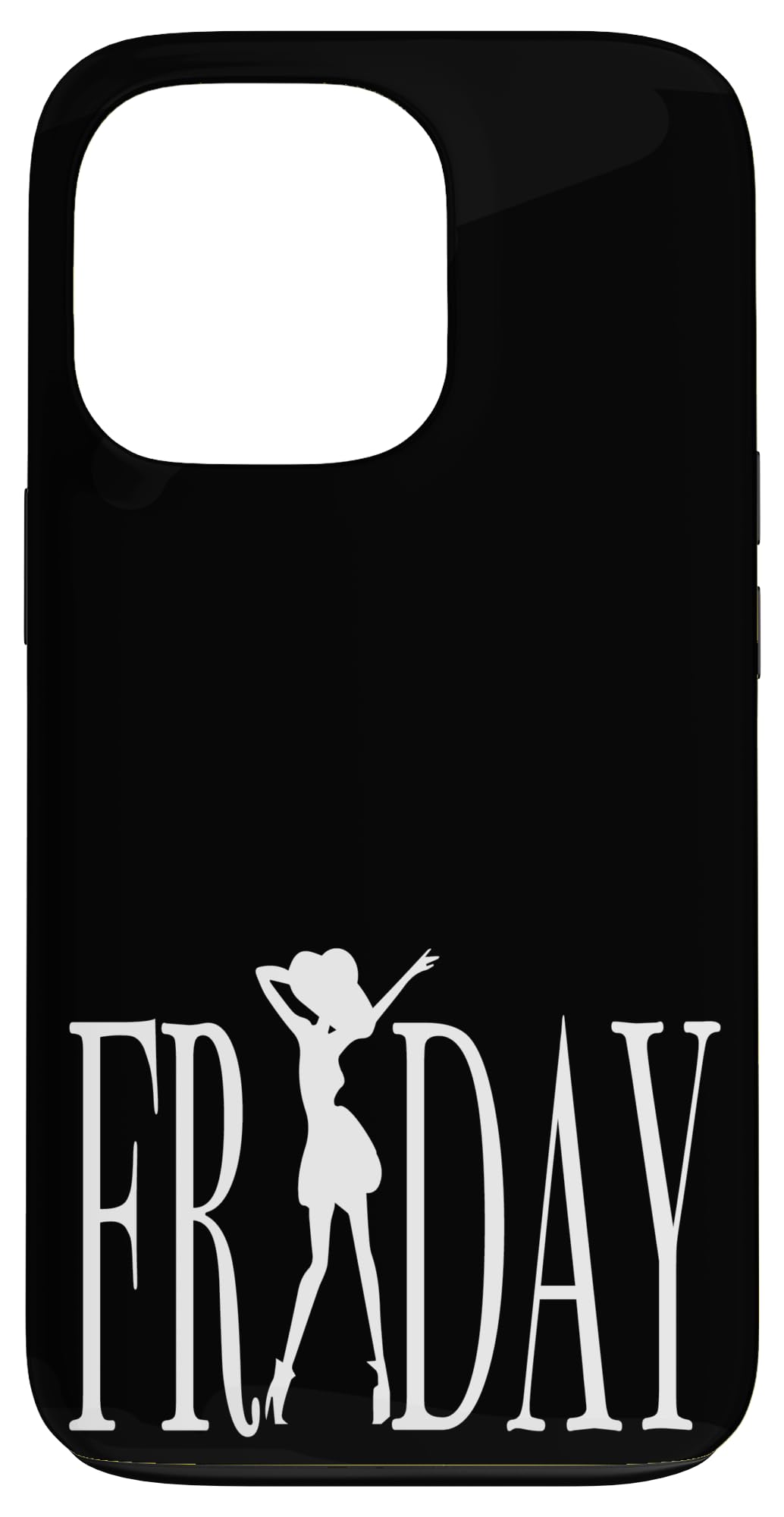 Friday - retro vintage happy fun trendy black simple Case for iPhone 13 Pro